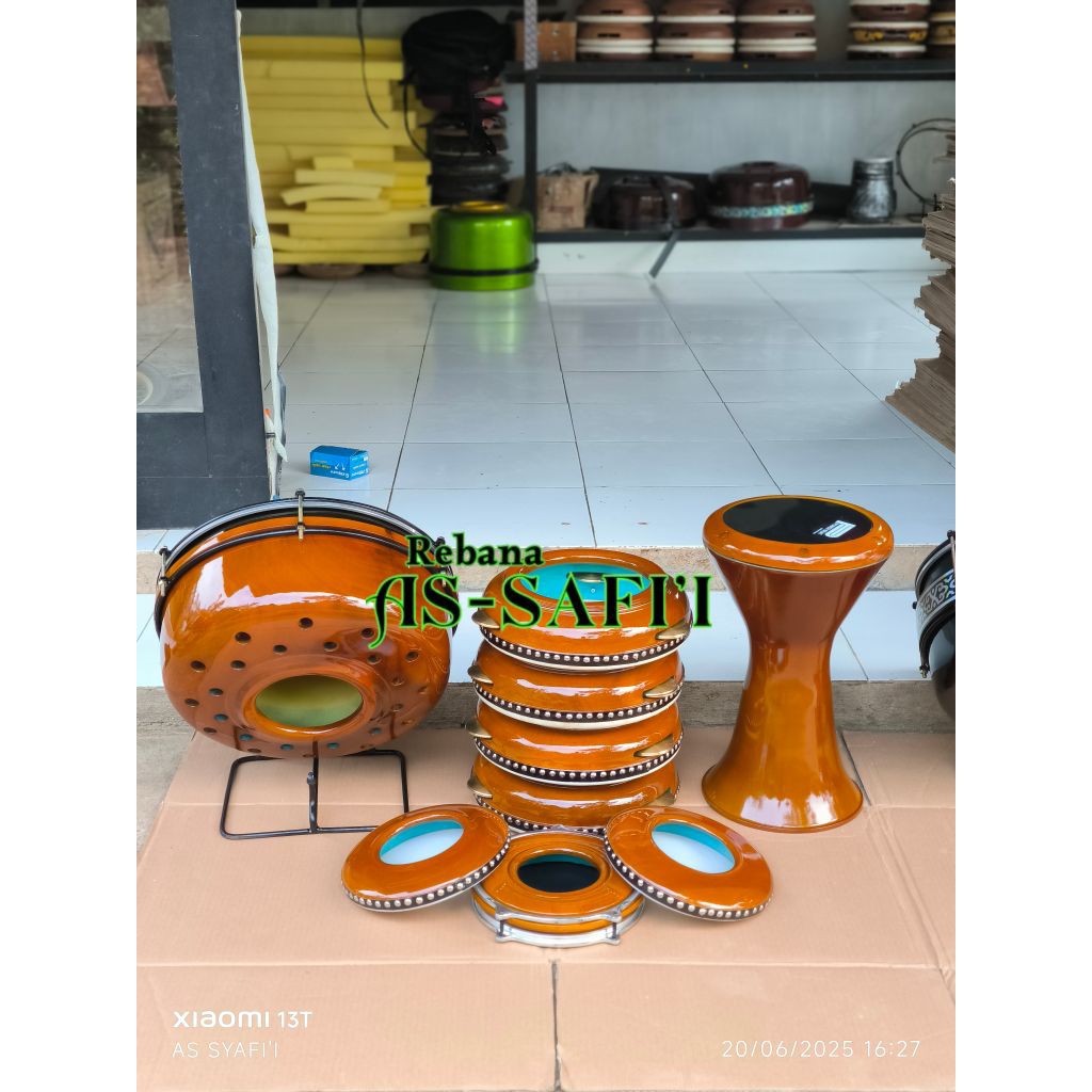 1set alat rebana/1 set alat hadroh premium/Alat rebana