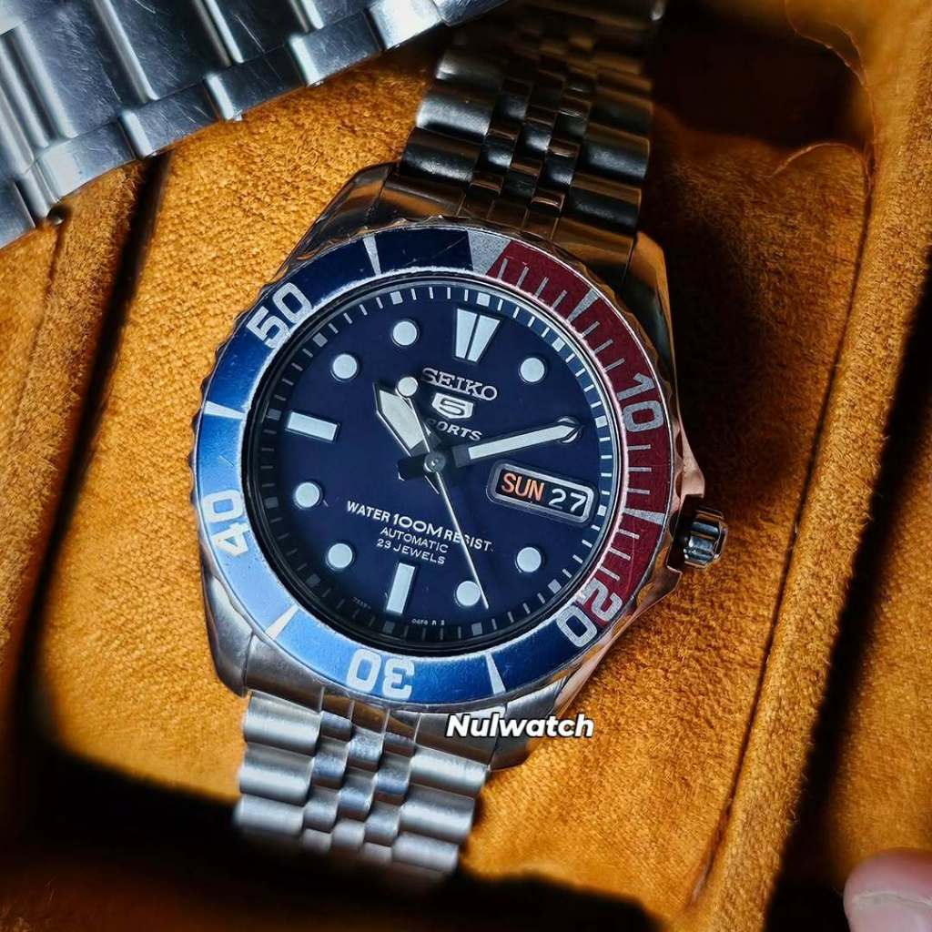 Seiko 5 Sports Baby Sea Urchin SNZF27K Full Original + Jubilee Bonus
