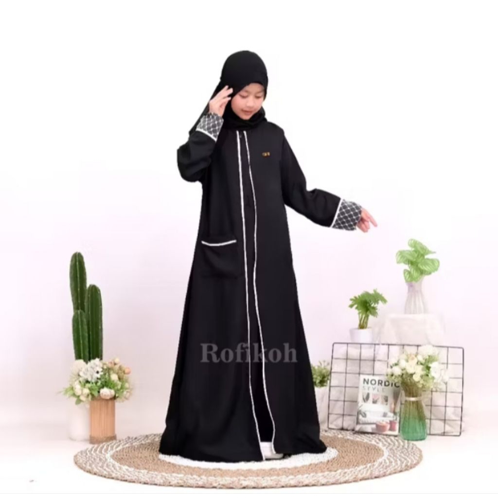 Abaya anak dan remaja perempuan seet abaya anak seet abaya remaja sett abaya anak remaja