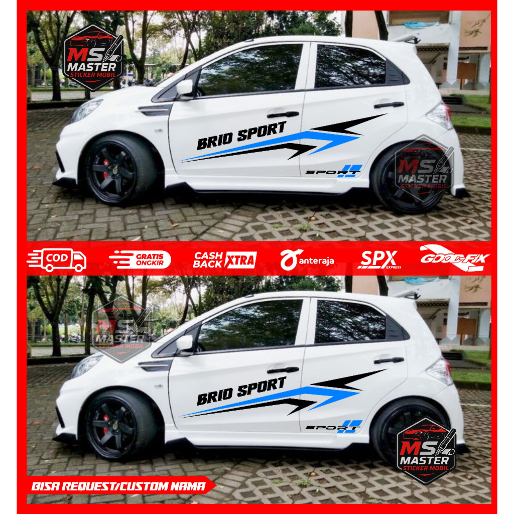 Stiker mobil HONDA ALL NEW BRIO stiker mobil brio sticker brio stya sticker all new brio satya