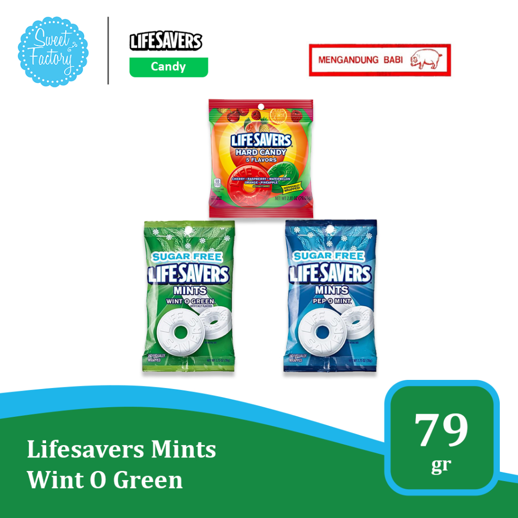 

Lifesavers Mints & Hard Candy - 3 Varian Rasa Menyegarkan