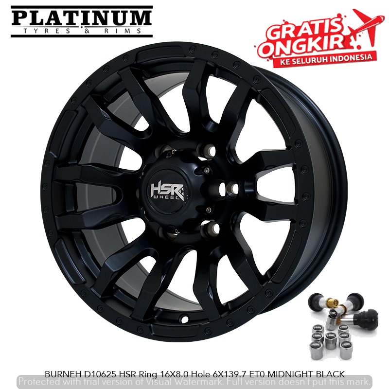VELG RACING RING 16 COCOK BUAT FORTUNER TRITON PAJERO NISSAN HSR BURNEH