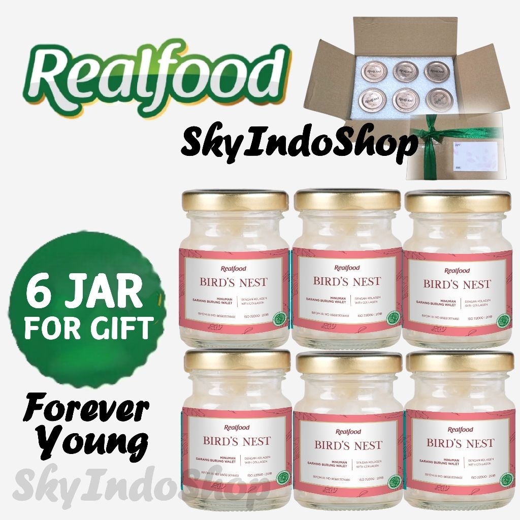 

Realfood Forever Young ( 6 Jar Gift ) Minuman Sarang Burung Walet