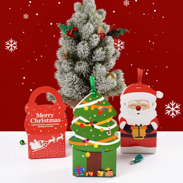 

[BOX COOKIES KADO HADIAH NATAL] Box Dus Kotak Packaging Kue Snack Cookies Roti Goodie Bag Hampers Natal / X-Mas Christmas Box Gift / Kotak kue Natal