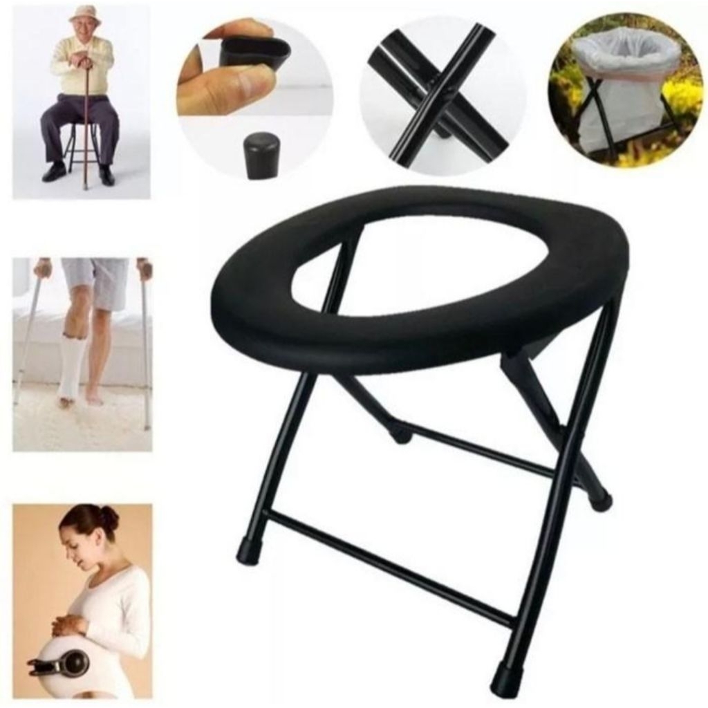 Kursi Toilet WC Duduk Portable Orang Tua & Ibu Hamil