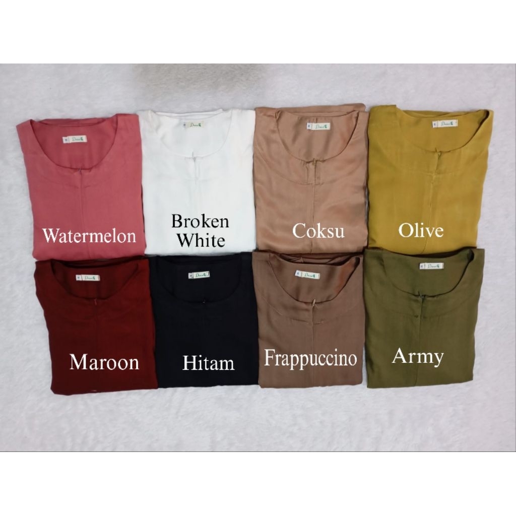 HOME DRESS RAYON TWILL, DRESS RAYON POLOS TEBAL, GAMIS RAYON POLOS TEBAL