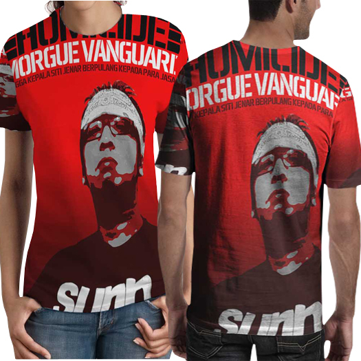 Kaos Homicide Morgue Vanguard Tshirt Fullprint Unisex Casual Bahan Polyester Jersey [PO 3 HARI]