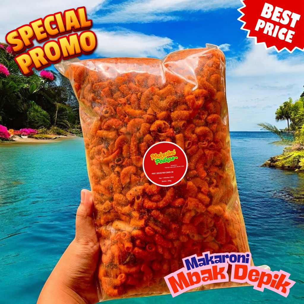

Makaroni Pedas Kriuk Isi 250gr – Cemilan Juara Harga Termurah