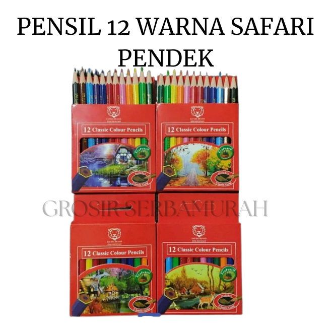 

PENSIL WARNA SAFARI 12W KECIL / PENDEK