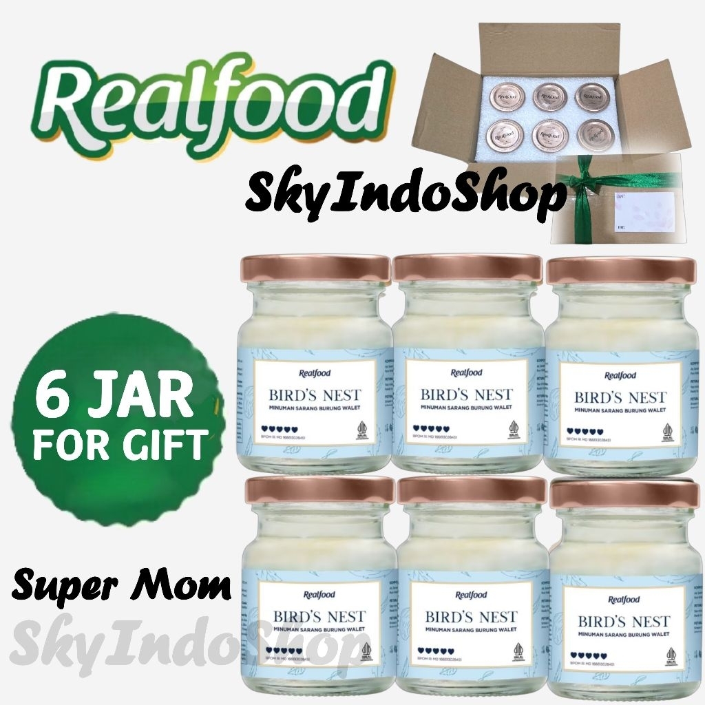 

Realfood Super Mom ( 6 Jar Gift ) Minuman Sarang Burung Walet