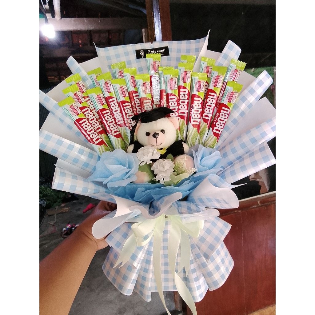 

buket nack + boneka 1 pak nabati