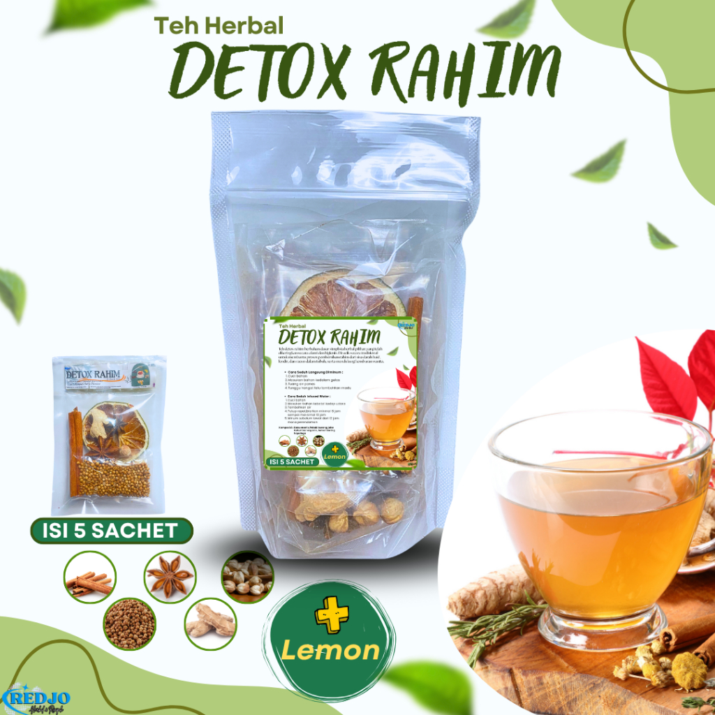 

Detox Rahim Teh Promil Premium Atasi Masalah Haid Ramuan Herbal JSR Rempah alami instan 5 sachet