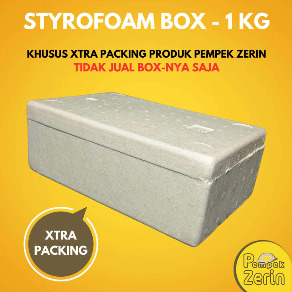 Styrofoam Box 1 Kg - Xtra Packing Pempek Zerin