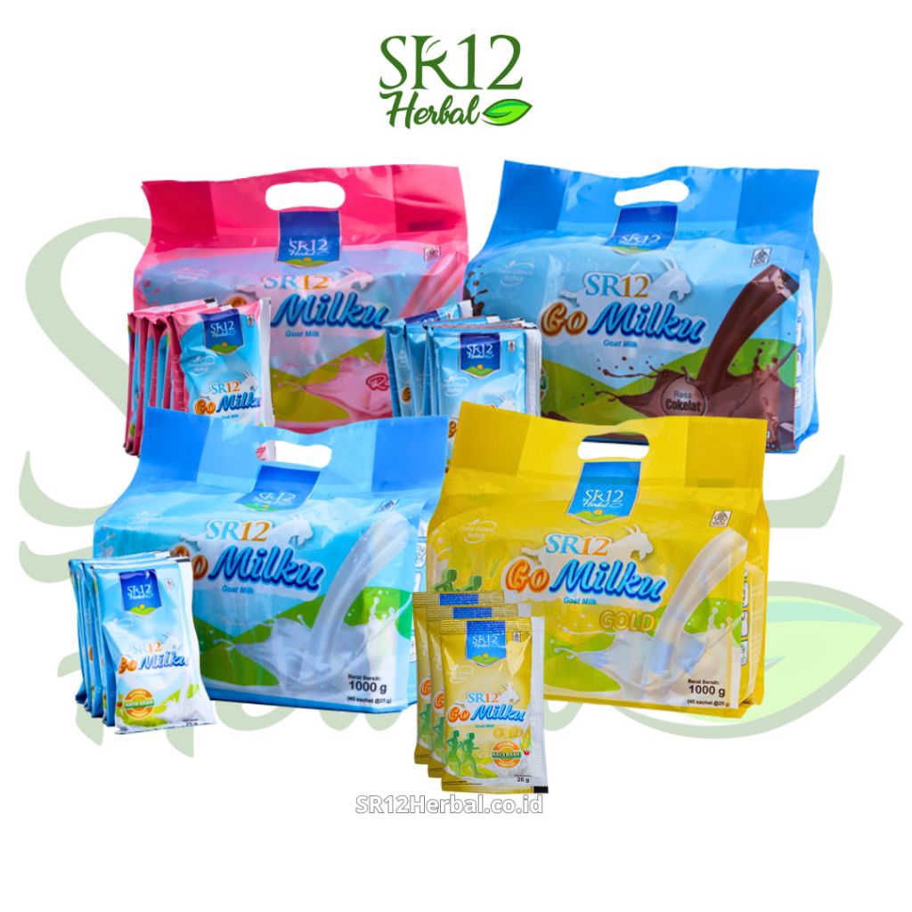 

GoMilku SR12 / GoMilku Sachet SR12 / Susu Kambing Etawa Sachet / 40 Sachet