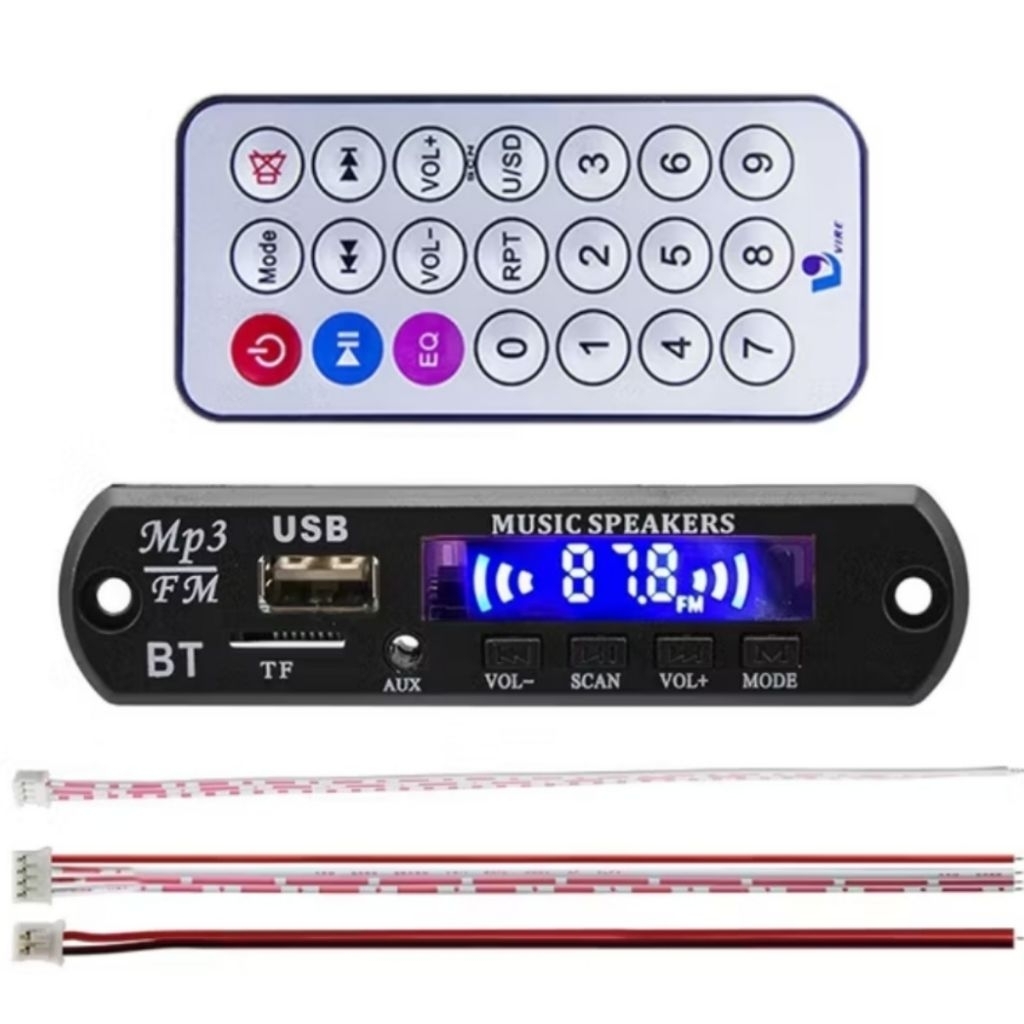 Modul Mp3 Bluetooth Remote Usb Bluetooth 5.0/ kit modul mp3 player bluetooth FM radio aux
