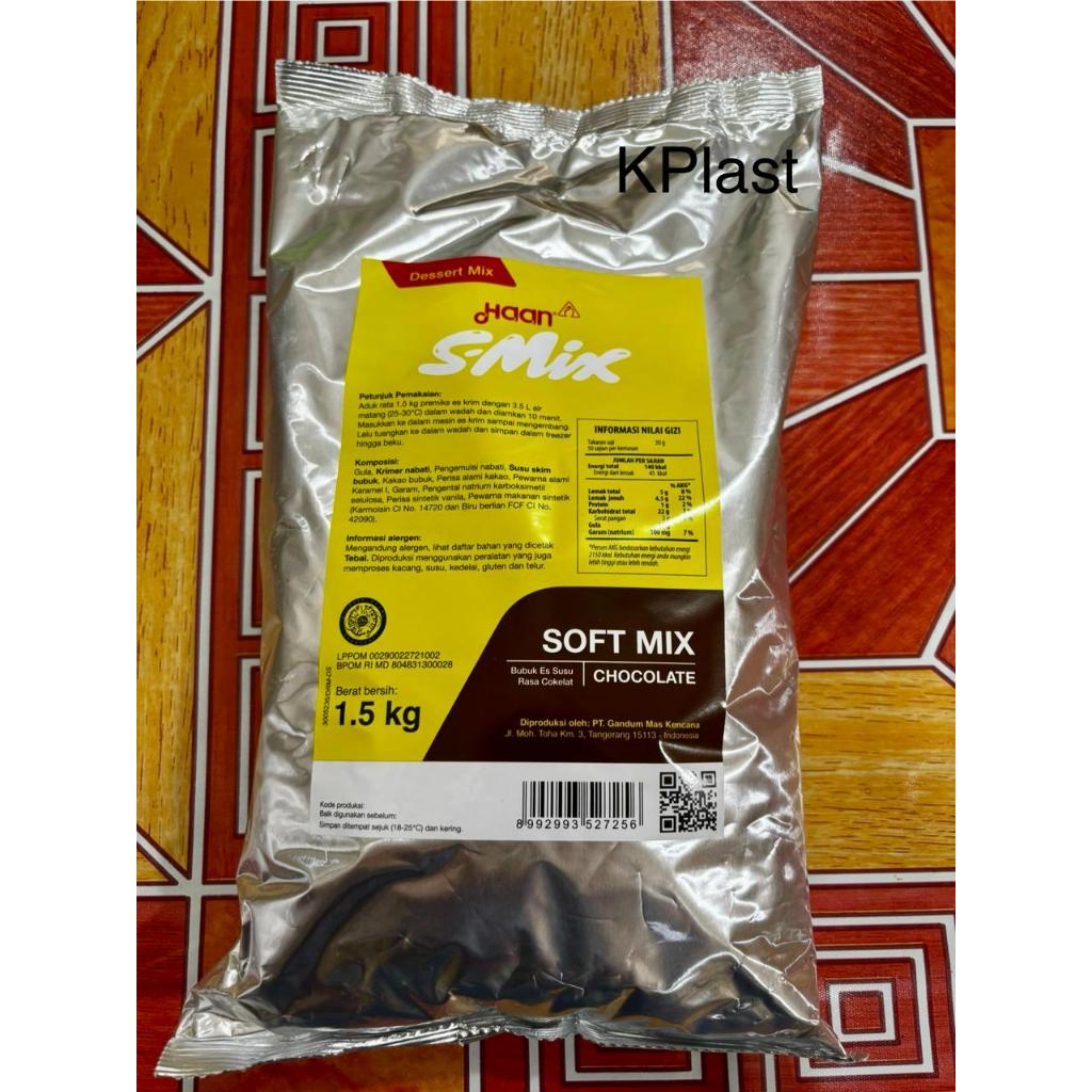 

1,5 kg Haan SMix Chocolate / S-Mix Dessert Milk / Ice Cream Coklat / Es Krim Haan Cokelat