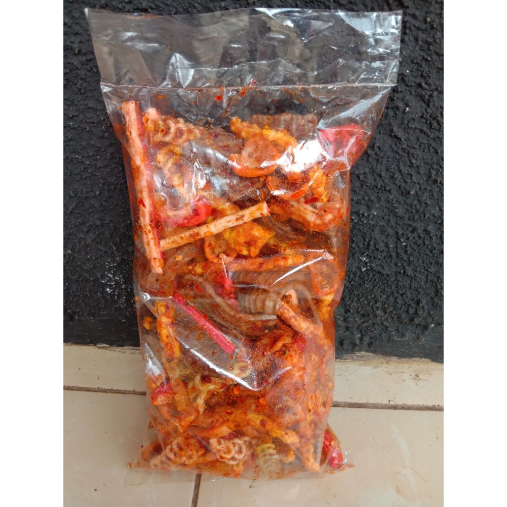 

kerupuk seblak pedas gurih sedap campur/mix berat 500gram