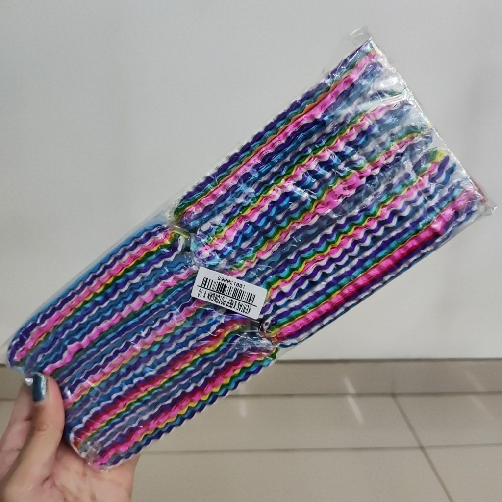 

kertas krep potong warna (1 slop isi 10)