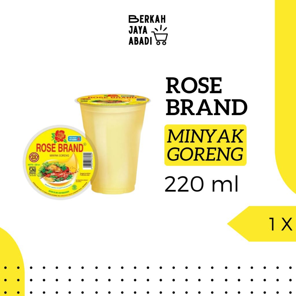 

ROSE BRAND Minyak Goreng Cup 220 ml | Minyak Goreng Murah | Diskon Hingga 75% | Gratis Ongkir | Banyak Promo