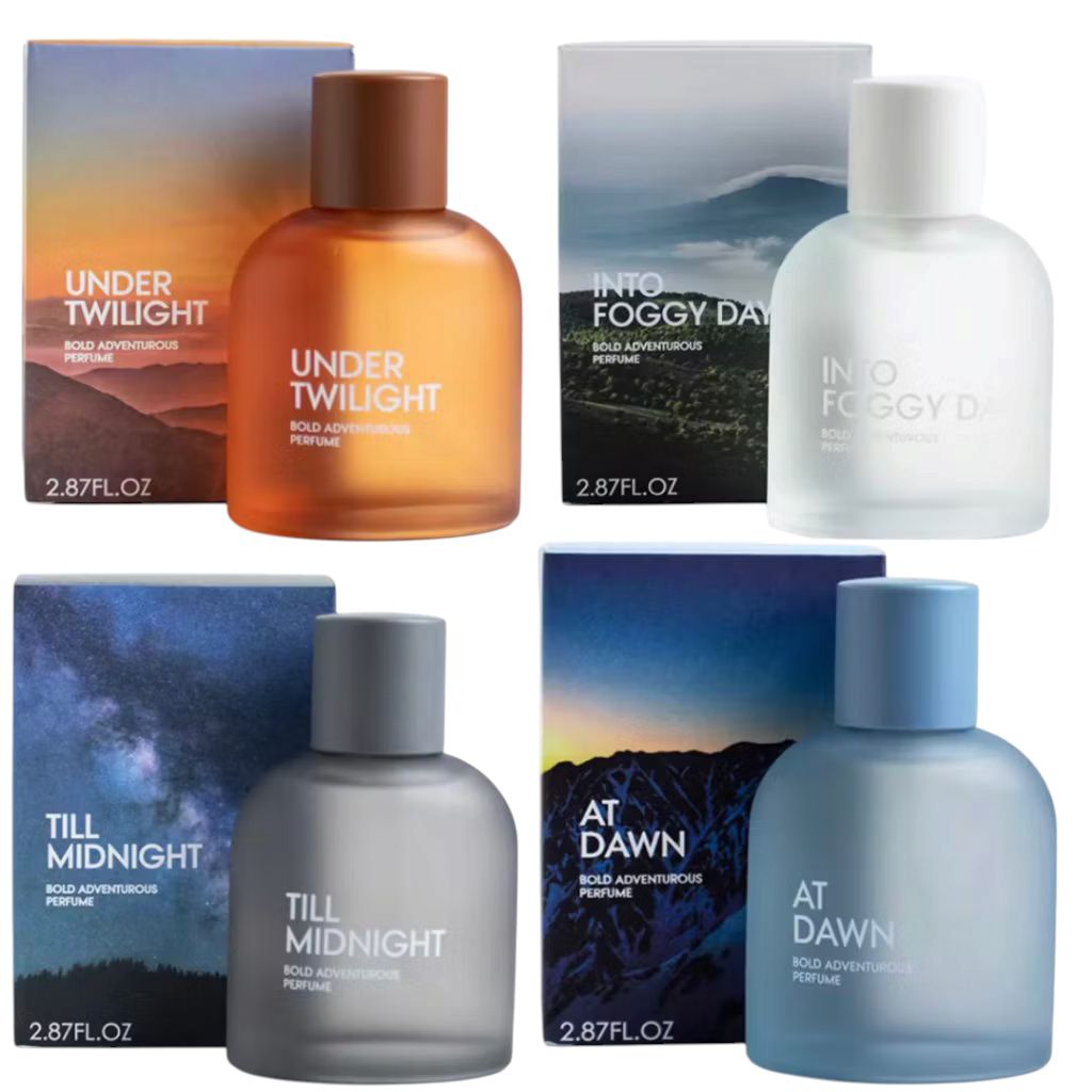 Miniso Parfum Pria Bold Adventurous Perfume 85 ml varian At Dawn / Into Foggy Day / Under Twilight /