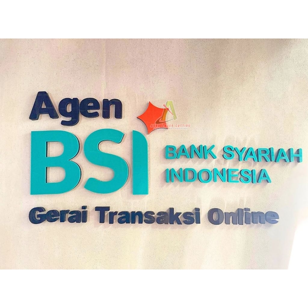 Agen BSI Bank Syariah Indonesia Gerai Transaksi Online / Akrilik Agen BSI Bank Syariah Indonesia Ger