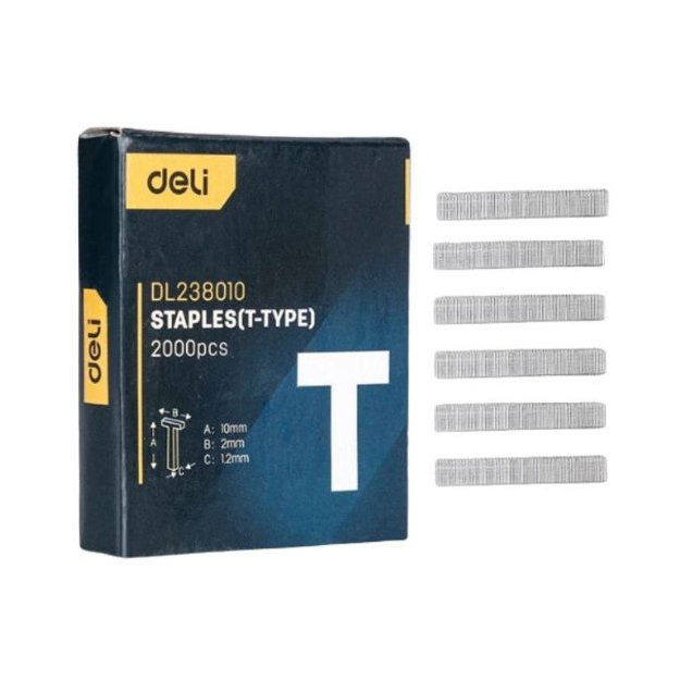 

Isi Ulang Staples Tembak 1.2 mm | Deli Tools T-type Model 2000pcs