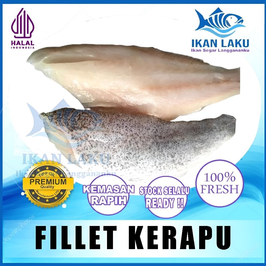 

PRODUK BARU!!! KERAPU FILLET | GROUPER FILLET PREMIUM TERMURAH IKAN LAKU IKAN SEGAR IKAN BEKU