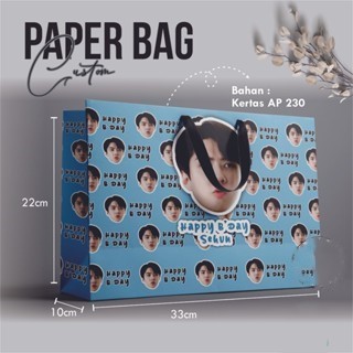 

PAPER BAG CUSTOM FOTO WAJAH BAHAN PREMIUM – TAS KERTAS ART PAPER – PAPERBAG ULTAH / KADO