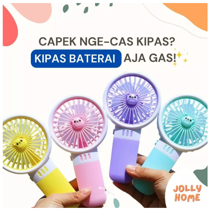 Kipas Angin BATERAI ABC 6820 Mini Fan Genggam Tangan | kipas angin portable mini | kipas angin Batre