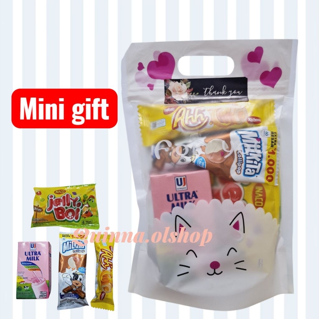 

Mini gift/Paket snack/hampers/hadiah/bingkisan..