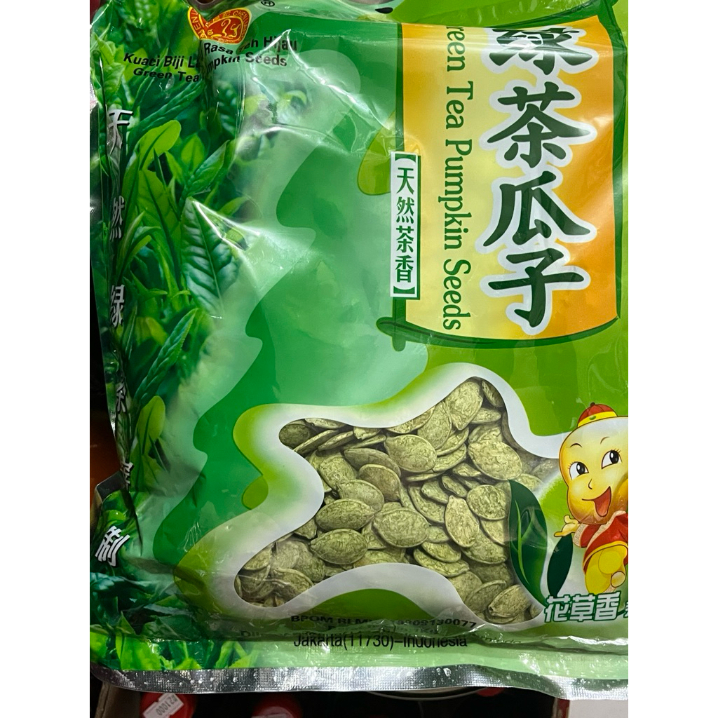 

Kuaci Biji Labu Green Tea 1kg / Kuaci Pumpkin Seed Green Tea 1kg