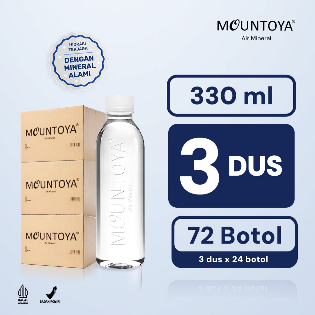 

MOUNTOYA Air Mineral 330ml x 24 botol (3 dus)