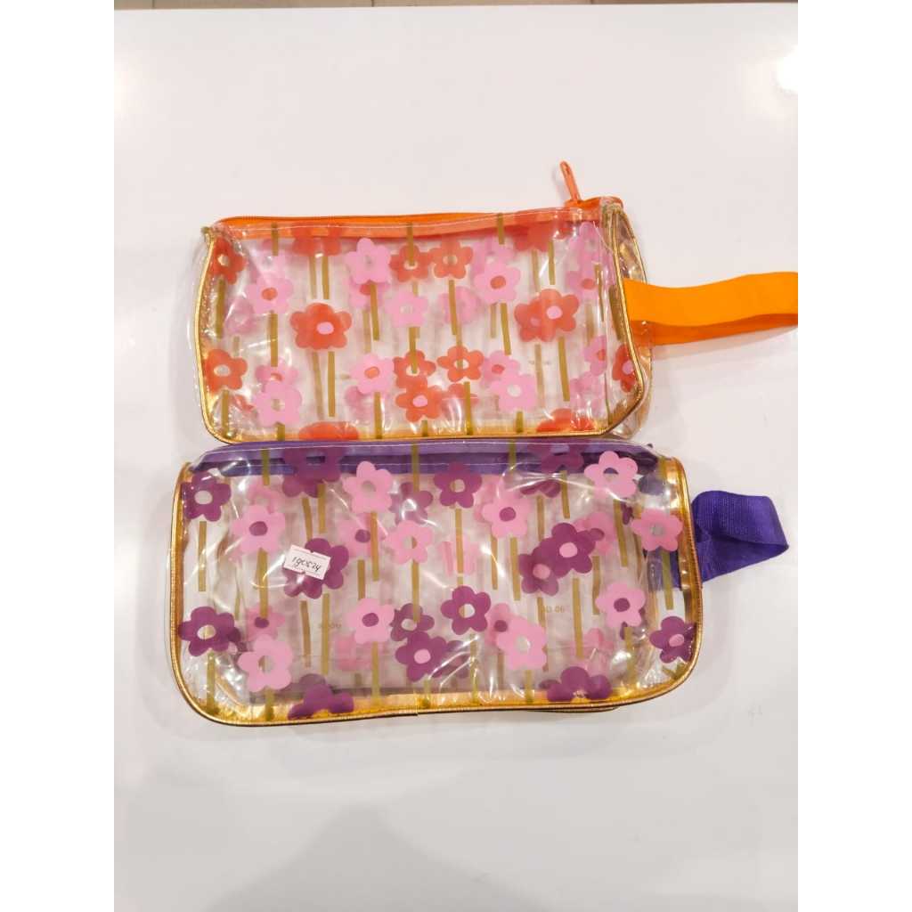 

Pouch Motif Bunga Transparan Estetik - Tempat Pensil & Kosmetik Mini