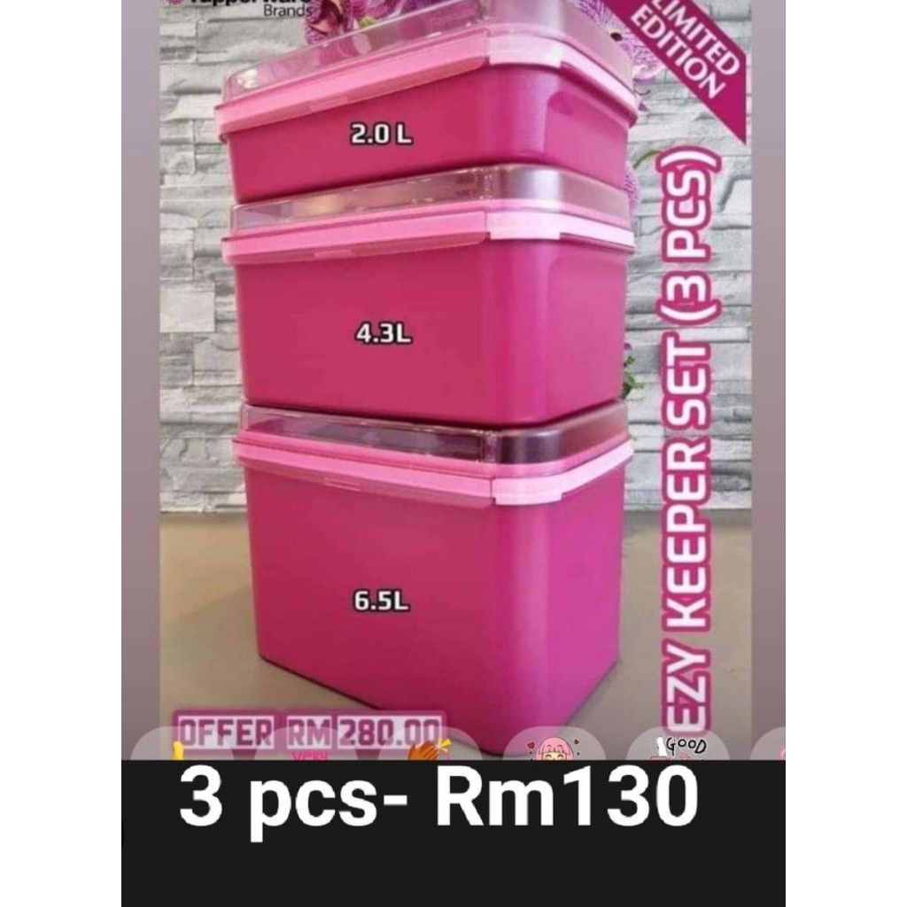Tupperware signature .  ezy carry 4,3 L . tupperware malay .  aman gratis bubble