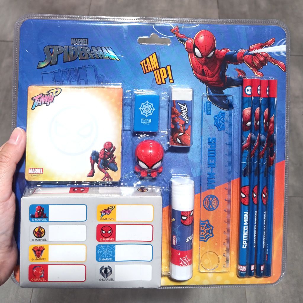 

STATIONERY PERALATAN SEKOLAH STICKY NOTES SOLID GLUE SET SPIDERMAN / LOTSO