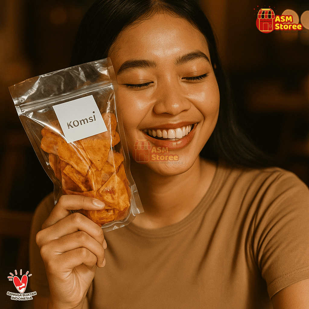 

Kripik Singkong Pedas Manis KOMSI - Snack Renyah Rasa Manis Pedas Nagih | Camilan Kekinian Hala