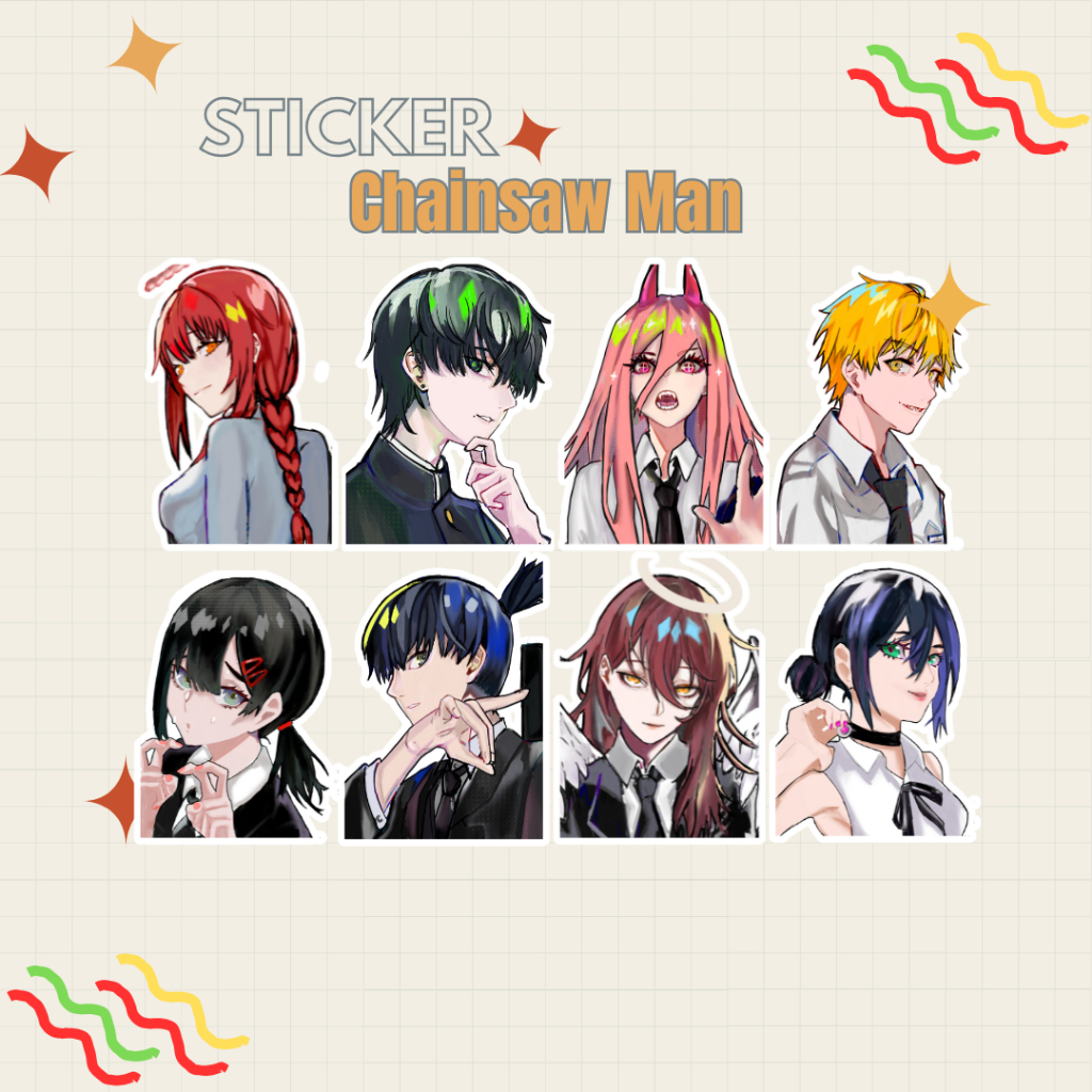 

Chainsaw Man Sticker Die Cut