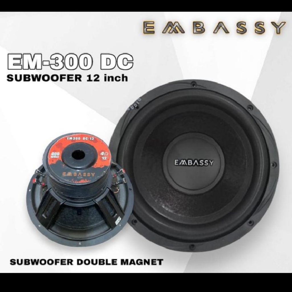Speaker subwoofer Embassy EM-300 DC 12inch