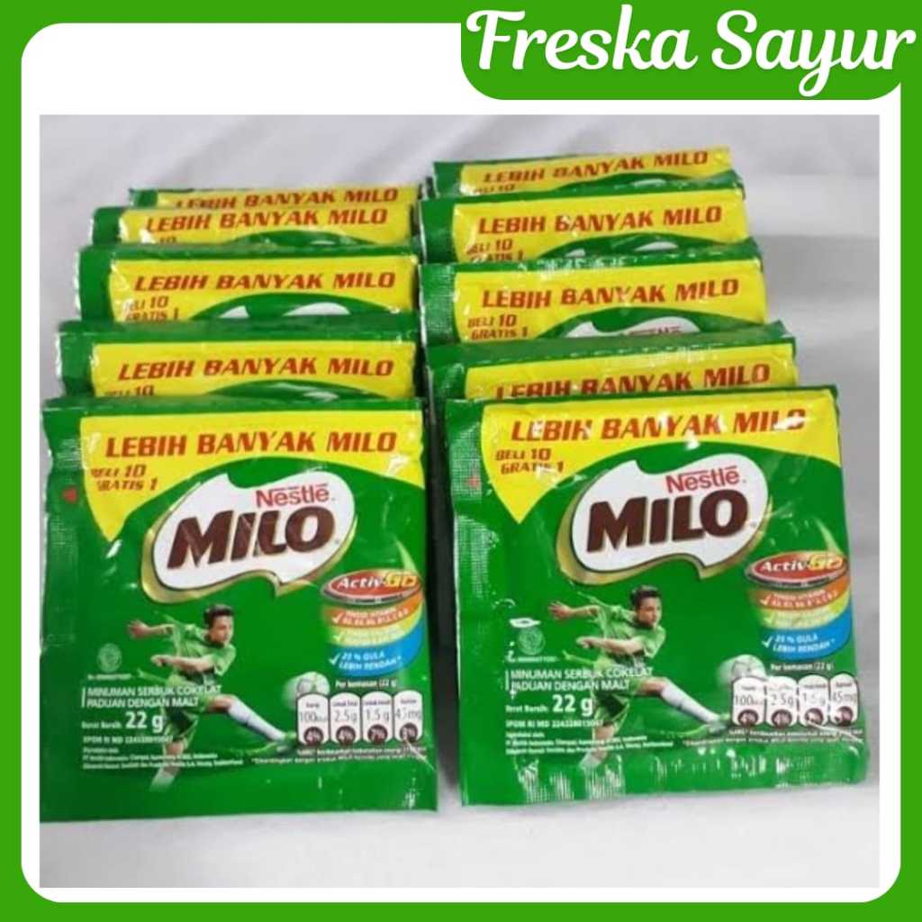 

Milo Activ Go Susu Cokelat Bubuk 22 gr (1 Renceng)
