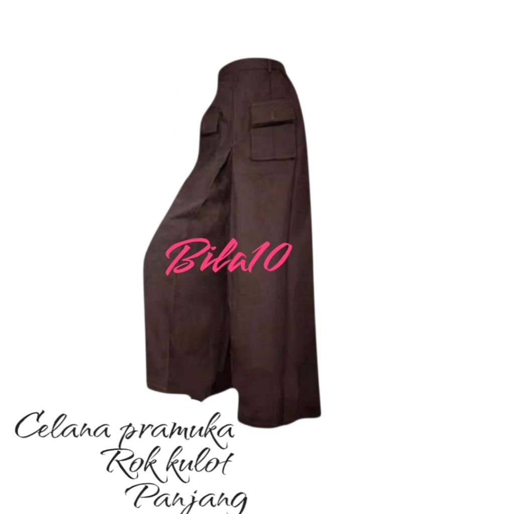 rok celana kulot pramuka panjang sd anak perempuan