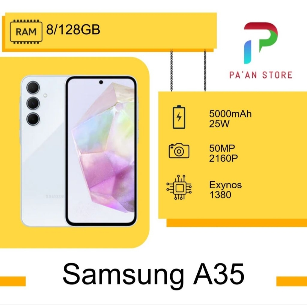Samsung A35 RAM 8/128 GARANSI RESMI SMARTPHONE