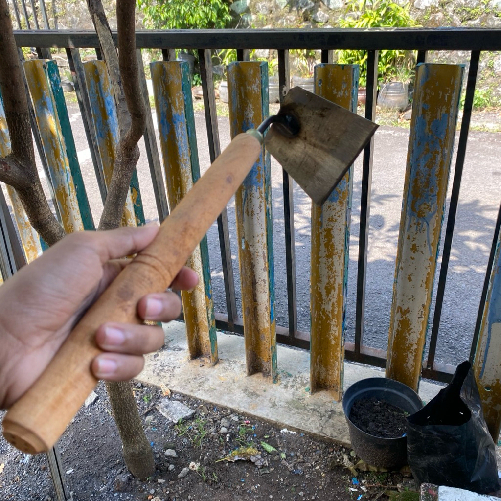 Cangkul Rumput halaman Rumah cangkul menanam gagang Kayu