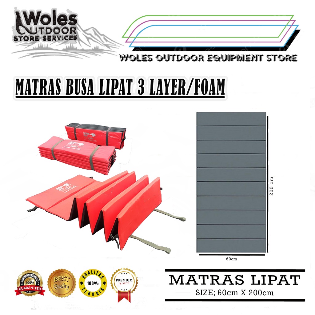 Matras Lipat Foam / Matras Lipat Camping / Alas Tidur Camping