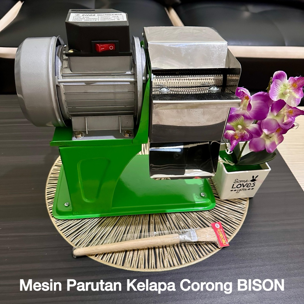 Mesin Parutan Kelapa Listrik Bison - Mesin Parutan Kelapa Bison - Mesin Parutan Singkong DLL - Parut