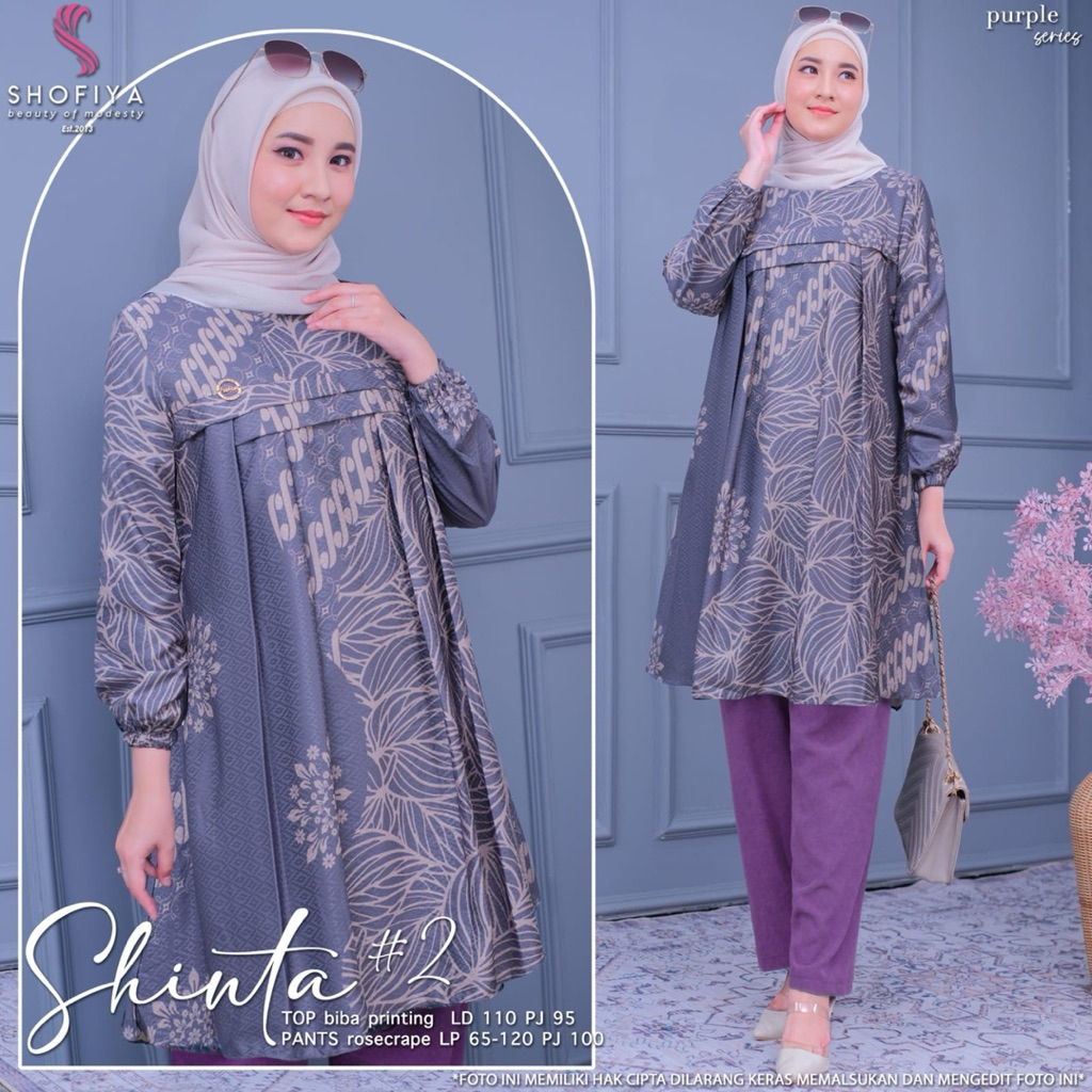 Shita set batik setelan celana motif batik bahan katun wanita