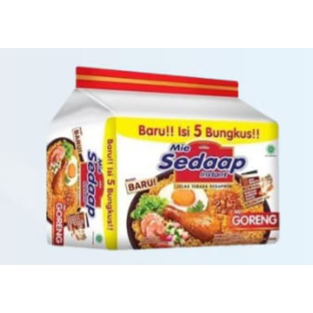 

sedaap mie instan goreng isi 5 bag 90gr
