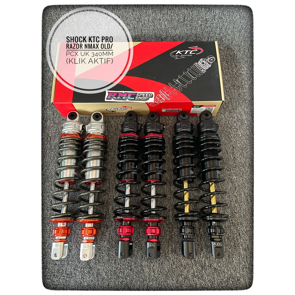 Shock Ktc Pro razor Nmax old Pcx 150 ukuran 340mm / Shock Ktc non tabun Pro razor nmax old / pcx 150