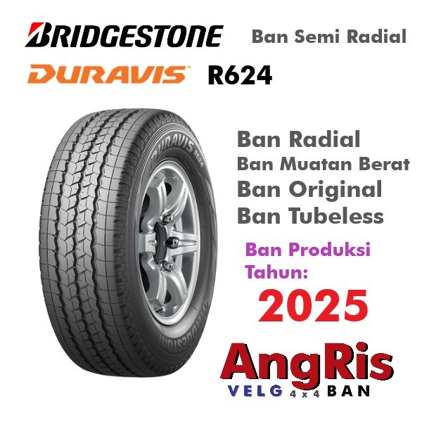 Bridgestone Duravis R624 175 R13 Ban Ring 13 Radial Tubeless Bisa buat Muatan Berat Mobil Suzuki Car