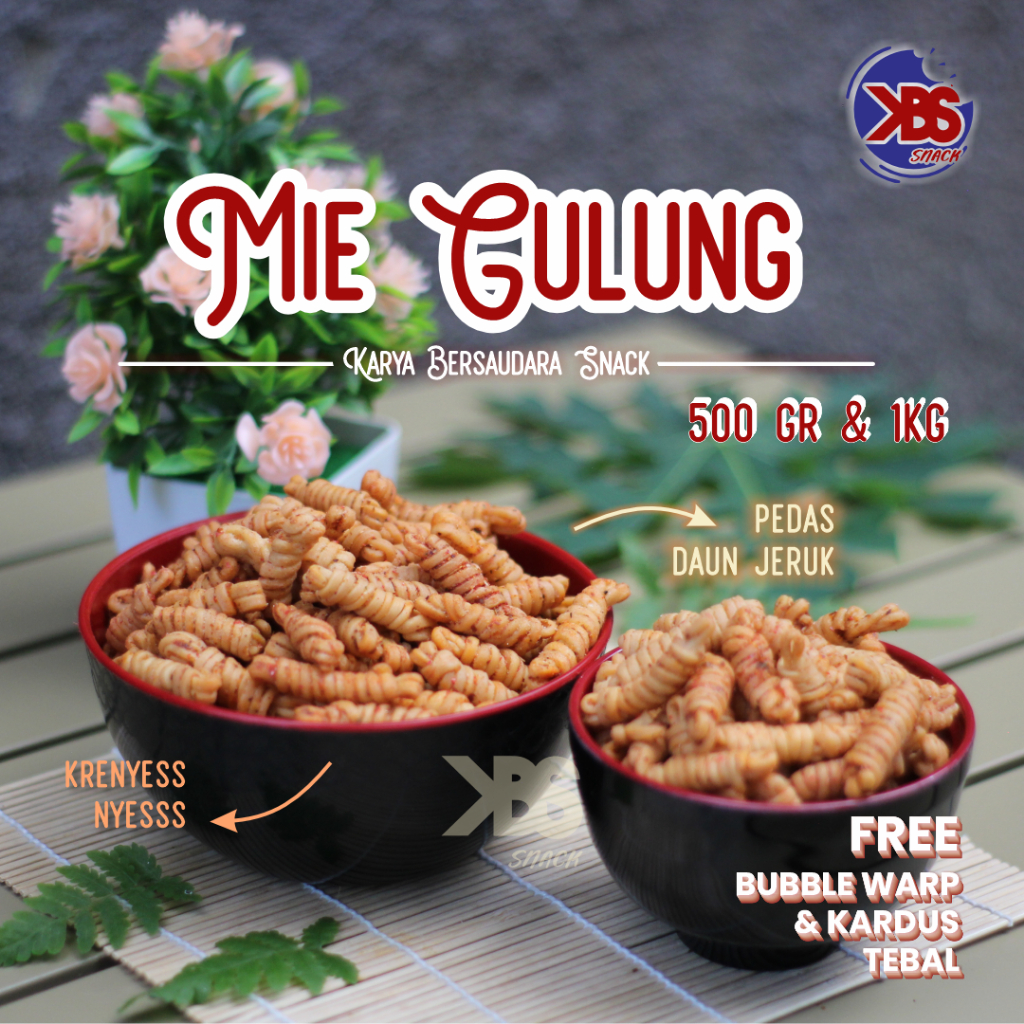 

Snack Mie Gulung Pedas Daun Jeruk 500gr & 1Kg– Makanan Ringan Khas Daun Jeruk, Snack Enak - KBS