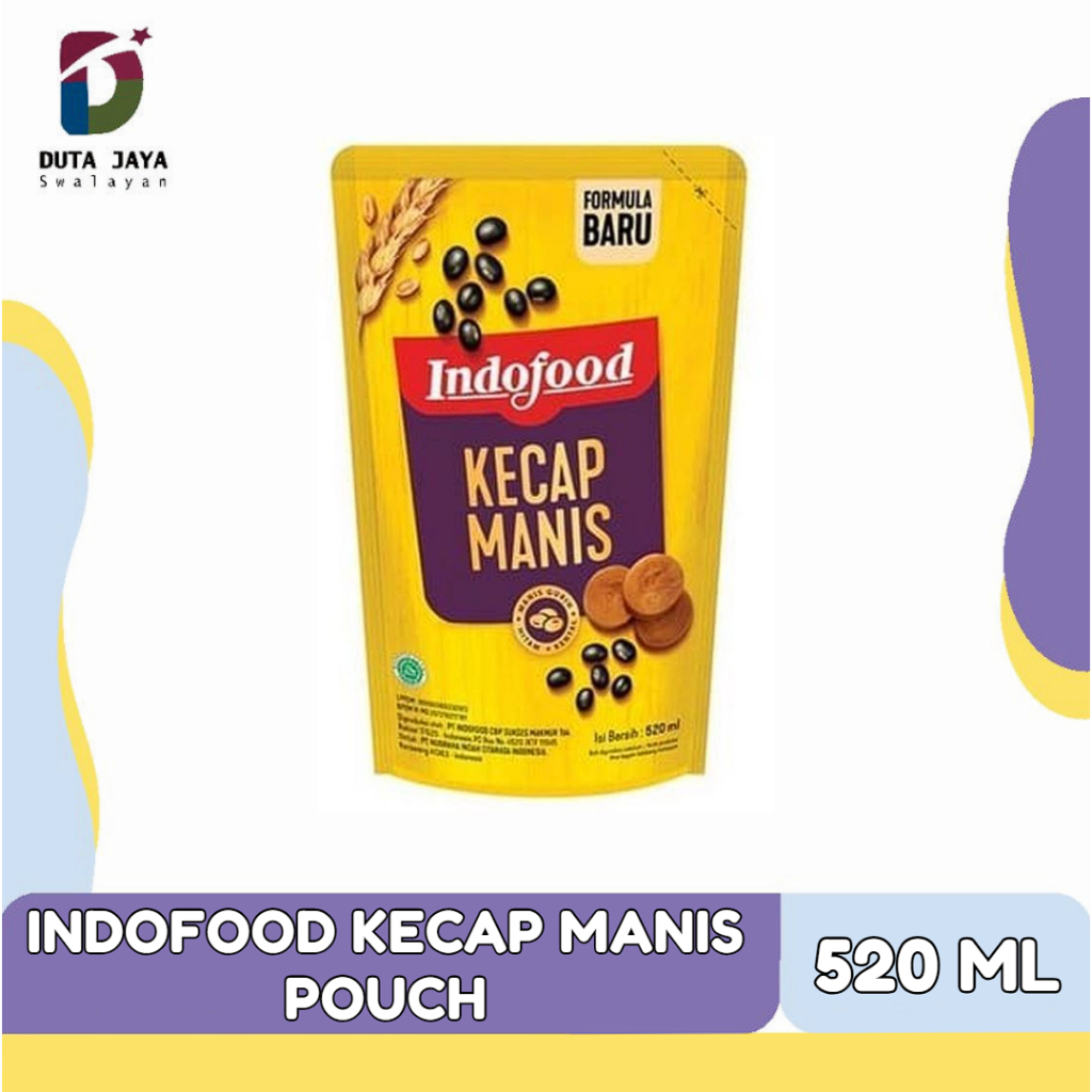 

Indofood Kecap Manis Kemasan Pouch Manis & Gurih 520 ml